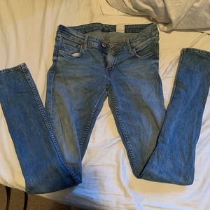 Denim skinny jeans